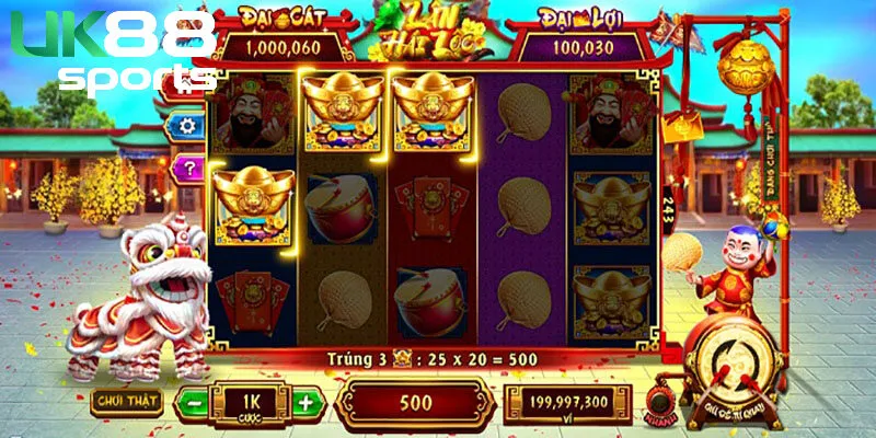 Các biểu tượng của sảnh game tại Uk88