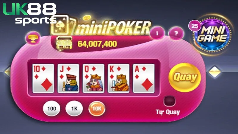 Thông tin về game bài mini poker